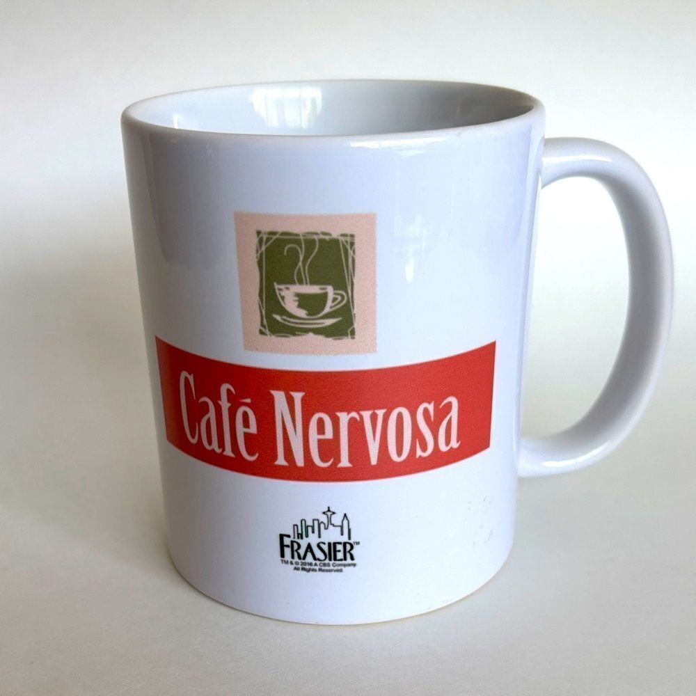 Cafe Nervosa Coffee Mug Frazier TV Series White